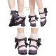 Iris Corolla Tulips Chunky Heel Shoes(Reservation/5 Colours/Full Payment Without Shipping)